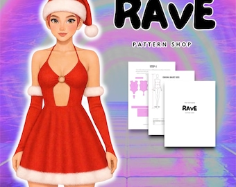 Santa Miss Claus sewing pattern woman Christmas design costume
