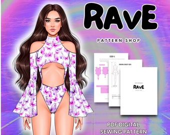 Rave Cosplay Sewing Pattern: Light Show