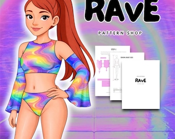 Princess of rave digital sewing pattern