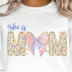 She is mom png, Coquette mama png, Wildflower Mama Png, Mama flower png, Retro floral png, Bible Verses Png, Mothers day png, Christian png
