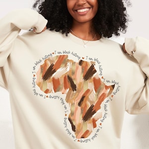 Black History Month Black History-kaart Penseelstreek, png Melanine, png Black History, png Afro-Amerikaans Juneteenth Glitter I am black geschiedenis