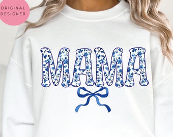 Chinoiserie Mama png, Día de las Madres png, Mamá coqueta png, Mamá de primavera, Chinoiserie Floral, Sublimación de mamá, Mamá png, Varsity mama png