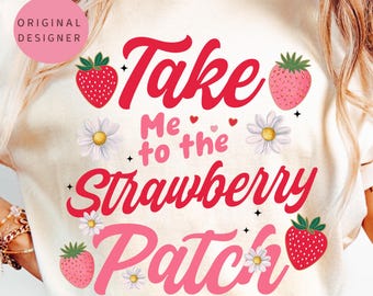 Strawberry png, Strawberry Patch PNG, Strawberry Festival Sublimation Design, Summer Shirt Clipart, Coquette Strawberry Png Digital Download