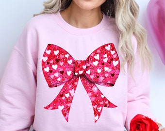 Coquette heart Valentines day png Valentine bow png Heart png, Valentines mama png Valentine coquette Valentines png Glitter valentine png