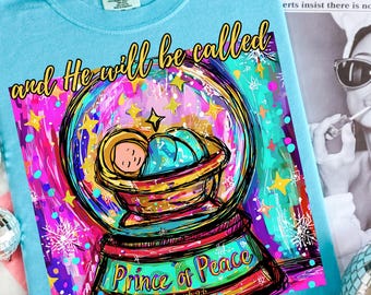 Baby Jesus Snow Globe PNG: Christian Christmas Sublimation (Digital Download)