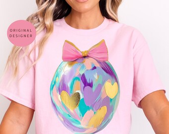 Easter brushstroke Easter egg png Easter png Coquette Easter bow Happy Easter png Spring png Easter shirt png Kids easter png Girly easter