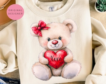 Teddy bear Valentine Coquette png Xoxo png Heart png Teddy bear clipart Valentine png Valentines day png Retro Love png Digital download
