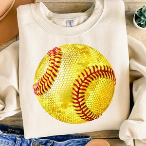 Disco softball png, Softball mom, Retro softball, Bling ball png, Sport sublimation, Glitter softball, Girls ball shirt png, Softball mom, Softball season, Softball player png, Softball football, Softball lover png, Softball ball png