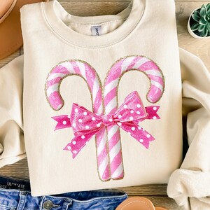 Candy cane png, Merry Christmas png, Pink Christmas png, Retro Christmas png, Holiday png, Coquette bow png, Sweet but twisted, Holiday clipart, Faux glitter, Sublimation design, Brushstroke xmas, cute Christmas png, Polka dot png