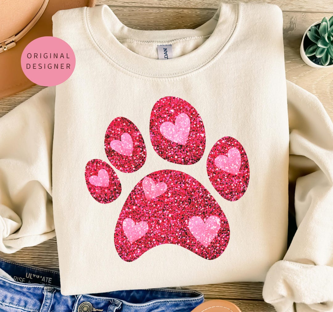 Dog Paw Print Heart Png Dog Mom Png Dog Valentine Png Dog Lover Png ...