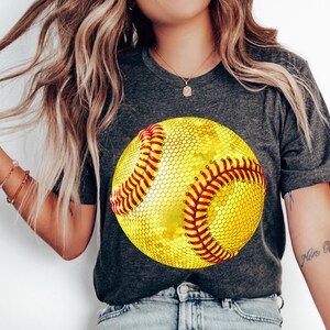 Disco softball png, Softball mom, Retro softball, Bling ball png, Sport sublimation, Glitter softball, Girls ball shirt png, Softball mom, Softball season, Softball player png, Softball football, Softball lover png, Softball ball png