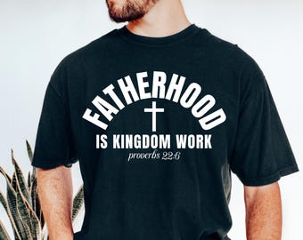 Fatherhood Is kingdom work png, Christian dad png, Fathers day png, Bible verse png, Varsity png, Daddy png, Dad sublimation, Christian png