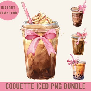 Coquette iced, Ice coffee lovers, Downloaded png, Trendy ice coffee, Latte coffee png, Trendy coffee png, Preppy png, Pink coquette bow, Sublime designs, Coffee shirting, Cuteness coffee, Coffee bundle, Pink coquette