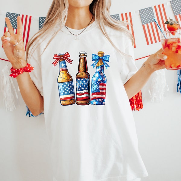 Beer bundle png, Patriotic png, Coquette bow png, 4th of July png, Sublimation png Trendy png, Downloaded png, American flag png, Preppy png