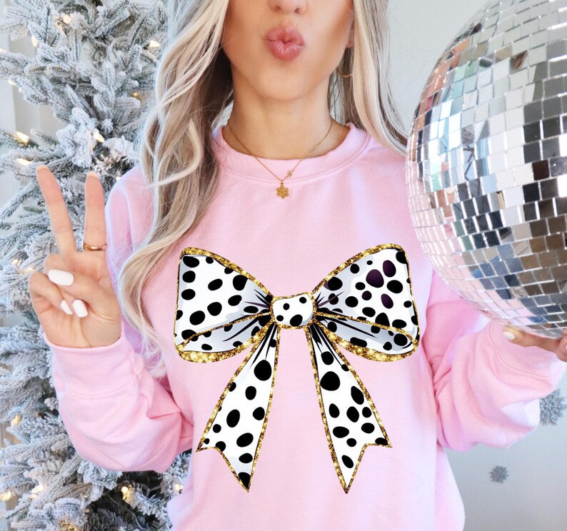 Dalmatian dots, Coquette bow png, Dalmatian dots png, Polka dot png, Dalmatian spots, digital sublimation, Transparent png, t-shirts design, dalmatian background, Brushstroke, Glitter, Dalmatian bow png, Christmas png