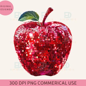 Teacher png, Disco ball png, Apple png, Retro png, Apple clipart, Back to school png, School png, Apple svg, Teacher gift, Sublimation png, School graphics, Teacher appreciation, Teacher clipart