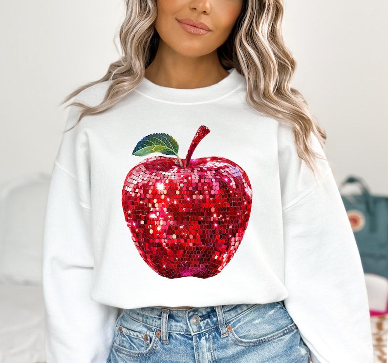 Teacher png, Disco ball png, Apple png, Retro png, Apple clipart, Back to school png, School png, Apple svg, Teacher gift, Sublimation png, School graphics, Teacher appreciation, Teacher clipart