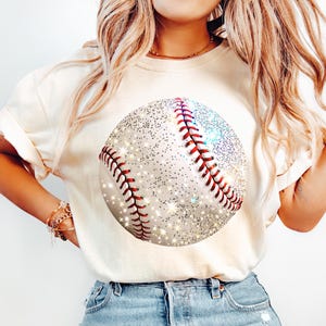 Baseball png Glitter baseball Game day baseball Baseball mama Baseball girly Baseball mom png Disco Sports png Preppy Baseball season