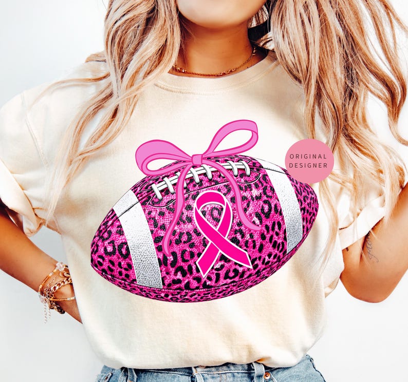 Breast cancer football png, Pink ribbon png, Leopard football png, Pink out sublimation design, October awareness png, Coquette fall png
Pink glitter football with leopard print, pink ribbon & coquette bow October breast cancer awareness shirts and sublimation.
breast cancer png, pink ribbon png, pink out png, tackle cancer png, leopard football png, football png, pink football png, cancer awareness png, pink October png, football mom png, preppy breast cancer, game day png, pink out football