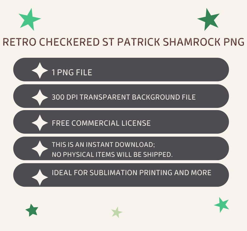Retro checkered shamrock png, St Patricks Day png, Lucky png, Saint Patrick png, Clover png, St patty's shirt png, Four leaf clover png, trending best seller, Lucky Charm Png, St patrick mama png, Green clover, Happy st patricks