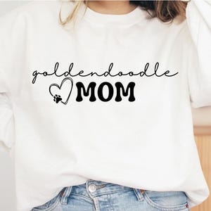 Goldendoodle mamma Png, Goldendoodle mamma regalo Png, Cane Png, Cane mamma maglietta design Png, Cane mamma regalo Png, impronta di zampa Png, Trendy Dog mamma Png