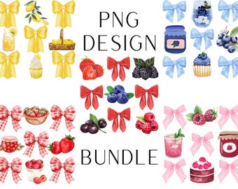 Ensemble de baies design coquette png, Ensemble de baies tendance png, Cottage Core Esthétique, Fraise png, Framboises png, Myrtille png, Citron png
