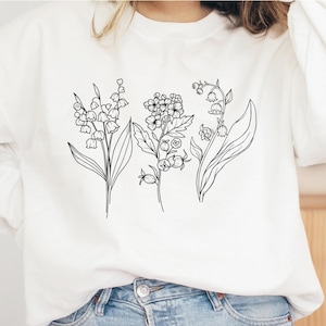 Mai-Geburtsblume Png, Maiglöckchen Png, Weißdorn Png, Geburtsmonat Blume Png Geschenk, Mai Geburtstagsgeschenk, Geburtsblumengeschenk für Sie