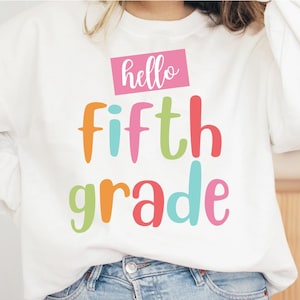 Fifth Grade Teacher PNG, 5th Grade Team Shirt Design, Back to School PNG, Teacher Life Sublimation, Classroom Crew PNG Design