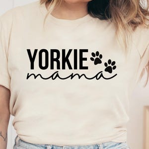 Yorkie Mom Png, Yorkie Mama Gift Png, Dog Lover Png, Dog Mom Shirt Design Png, Dog Mom Gift Png, Paw Print Png, Trendy Dog Mom Design Png