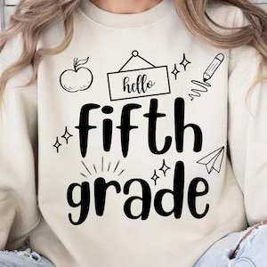 Fifth Grade Teacher PNG, 5th Grade Team Shirt Design, Back to School PNG, Teacher Life Sublimation, Classroom Crew PNG Design