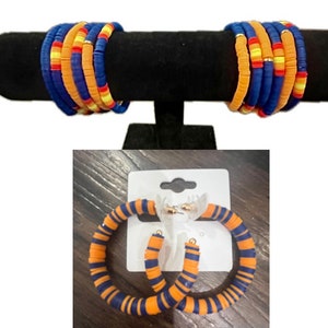 Houston Astros bracelet, space city accessories, orange and blue bracelet, Astros bracelet, Astros accessories, Houston Astros
