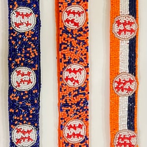 Houston Astros beaded purse strap, Astros purse strap, gift idea, houston Astros, Astros, beaded baseball purse strap