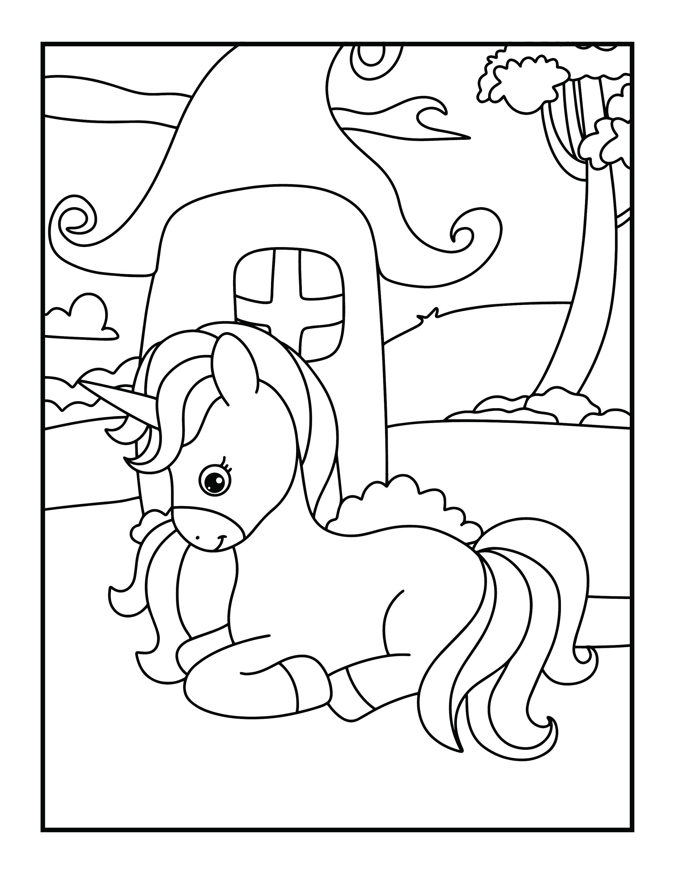Unicorn Printable Coloring Pages | Kids Coloring Pages | 10 Designs ...