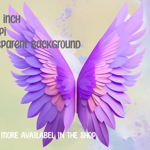 Angel wings, fairy wings,  watercolor, illustration, clipart design, tshirt printing, sublimation, stickers, transparent PNG download