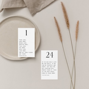 Bedeutungsvolle Zitate Adventskalender - Sofort Download