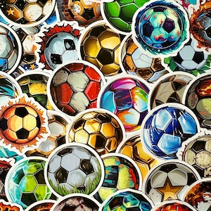 20 Pieces Soccer Ball Stickers | Waterproof