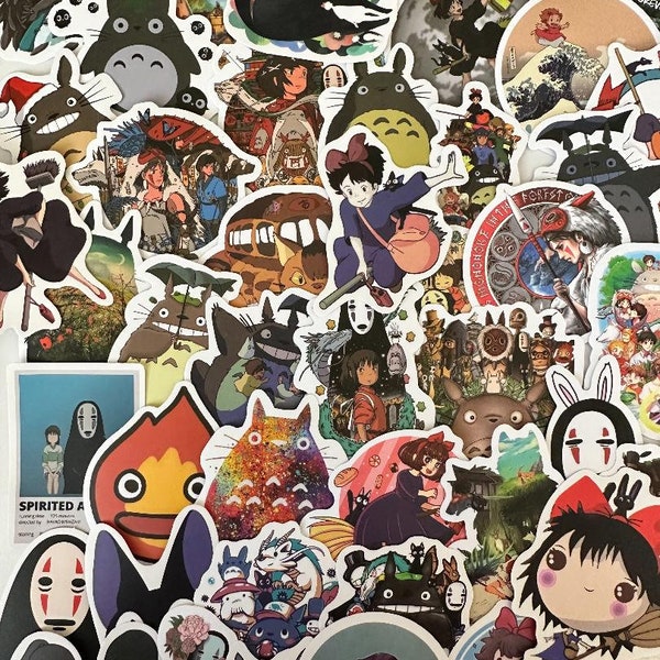 Spirited Away & My Neighbor Totoro Waterproof Stickers | 25 pieces | Random | Anime Decals