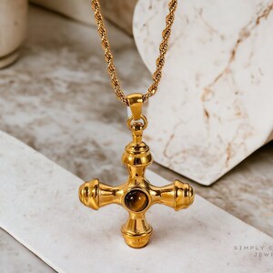 Chunky cross hotsell necklace