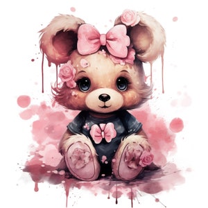 Girl teddy bear png files for sublimation shirt sublimation png for Colorful png design,hoodie designs,sublimation designs for shirts
