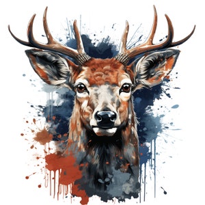 Amerikanischer Buck PNG | Digitaler Download | Hirsch jagen Sublimation PNG | Hirsch PNG | Deer Jäger Sublimation png | Jagd-Flagge png