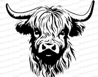 Highland Cow SVG, Highland Cow PNG, SVG Files for Cricut, Cute Highland Cow Sitting Svg Png, Highland Cow Svg, Cute Cow Svg, Baby Cow Svg