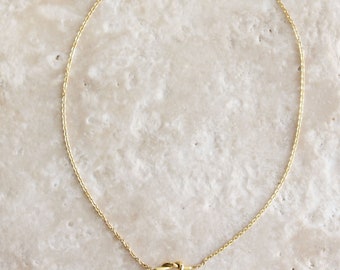 Liefdesknoop ketting - oneindige knoop ketting, sierlijke gouden ketting, touw knoop ketting, gouden belofte hanger, cadeau voor haar, sieraden cadeau