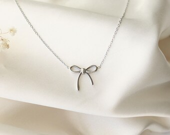 ★TATIANA★Dainty Cubic Ribbon necklace 2color TATIANA】Dainty Cubic Ribbon Necklace NZ2456〜ネックレス