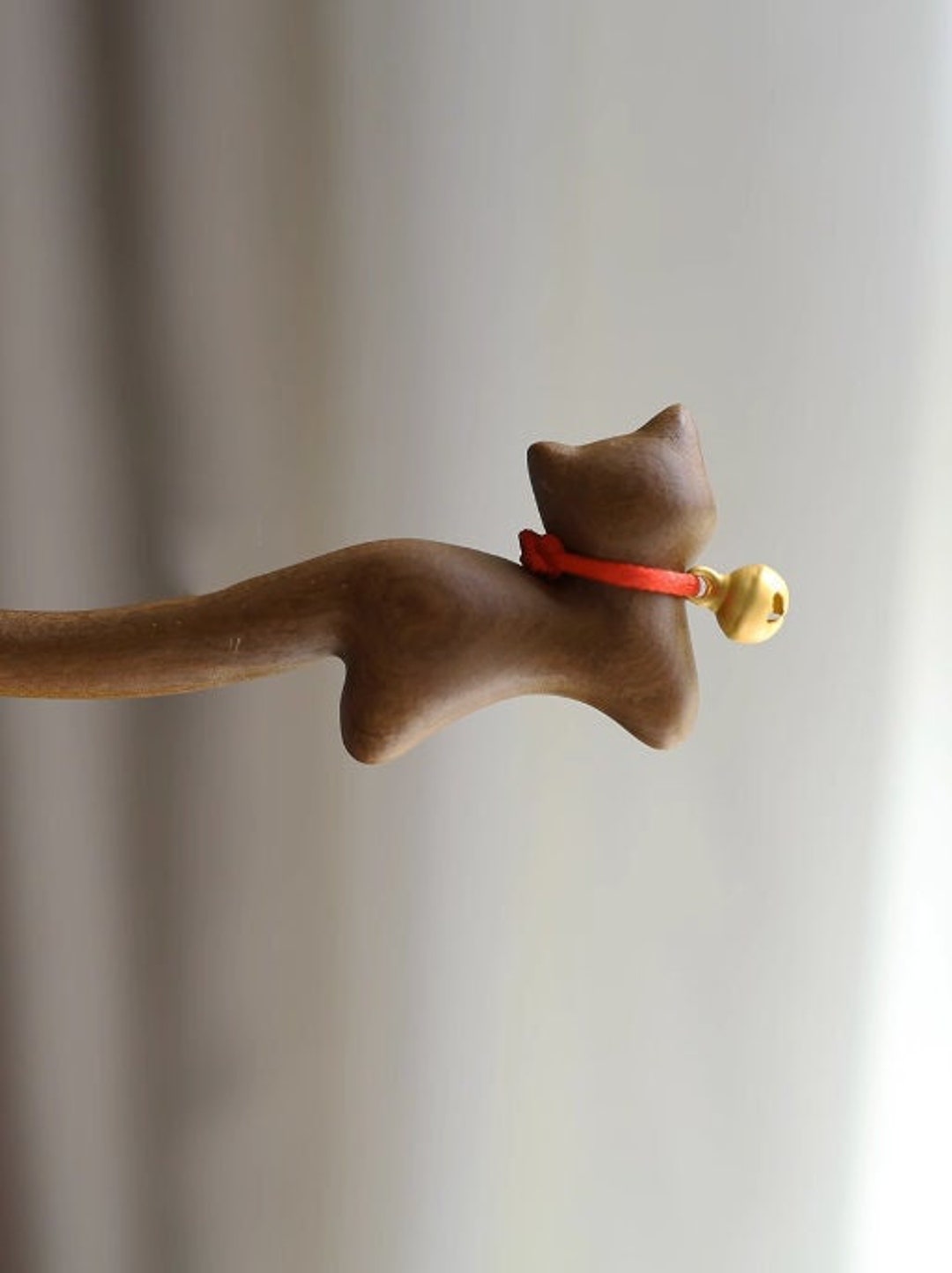 Dingdang Cat Hair Stick/ Cat Wood Hair Stick/ Cute Hair Stick/ Etsy