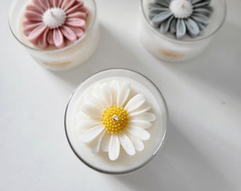 Flower Candle | Gift | Home Decor| Gift Idea | Holiday Gift | Scented Candle | Birthday Gift | Shower Deco | Candle | Mother's Day Gift