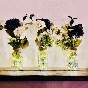 Mason Jar Wedding Center Piece and Home Decor with Fairy lights