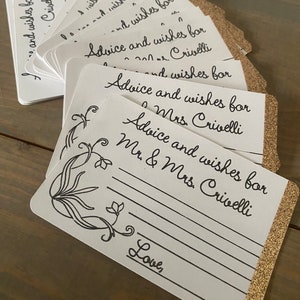 50 Personalisierte Hochzeit Beratung und Wünsche Karte Gedeck Hochzeit Gunsten
