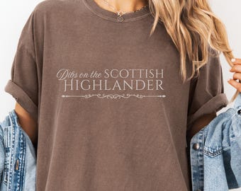Shirt Schotse Hooglander, Outlander-shirt, JAMMF-shirt, Jamie Fraser, Scotland Tee, Claire en Jamie, roodharige Schot, comfortabele kleuren
