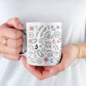 Microbiology Science Lab Week Gift | Microbiologist Mug | Bacteria Mug | Lab Week Mug | Microbiology Mug | Lab Tech Gift