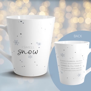 I Smell Snow Mug | I Smell Snow Gift | Winter Mug | Christmas Gift Mug | Lorelai | Mug I Smell Snow | Latte Mug